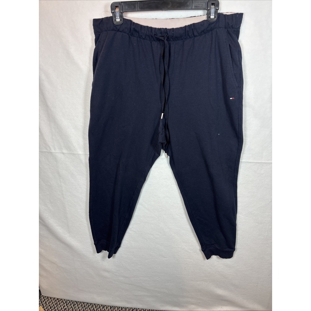 Tommy Hilfiger Pull On Joggers Pants Men's L Blue Athletic Sports Gym